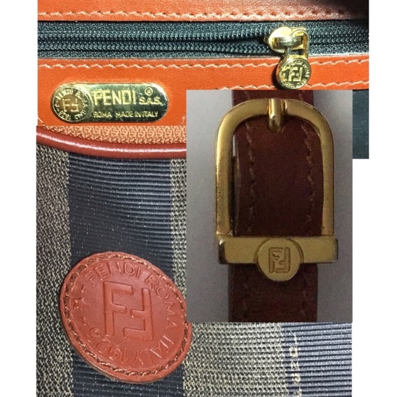 Vintage Authentic Fendi Crossbody EVC Tan Brown - Picture 7 of 8